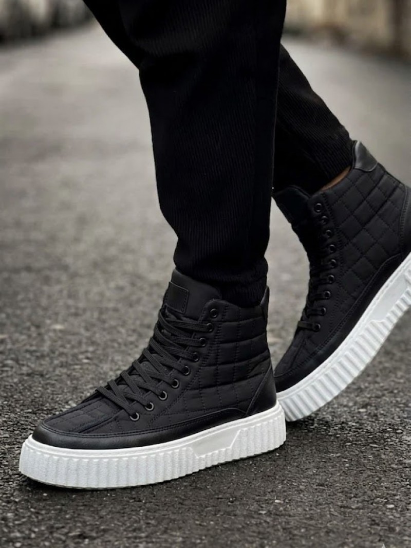 OLD-8108 Siyah Beyaz Paraşüt Kumaş