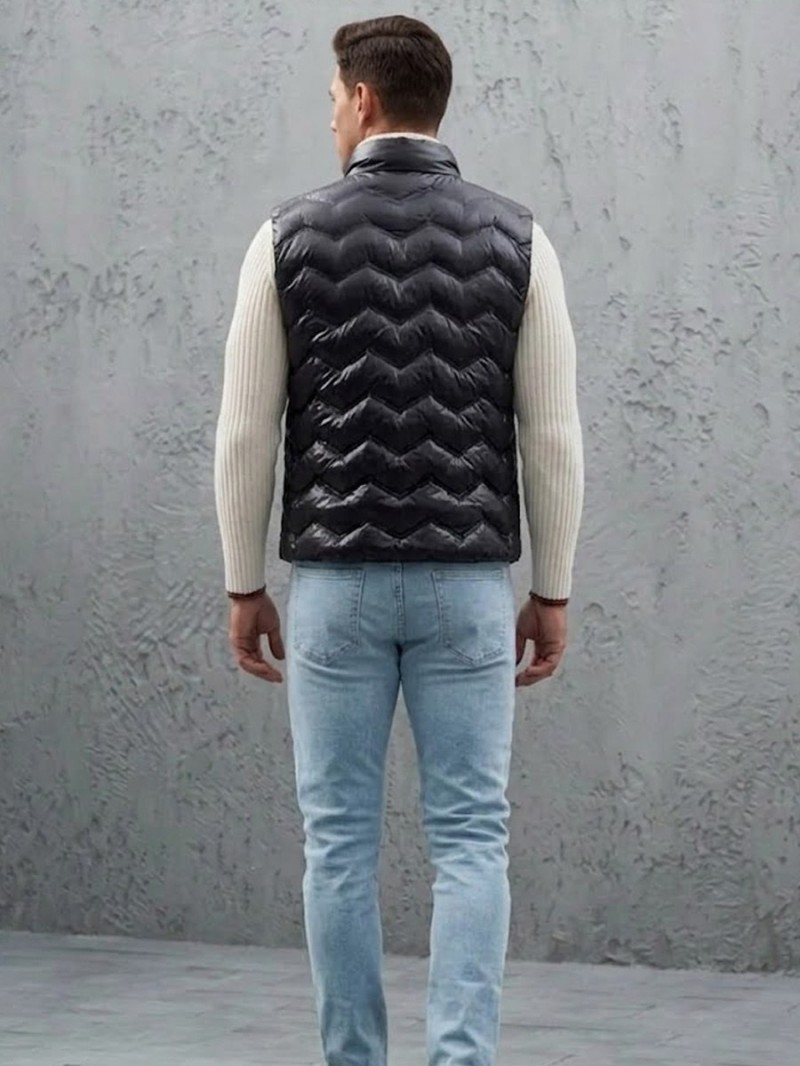 Siyah Desenli Şişme Yelek