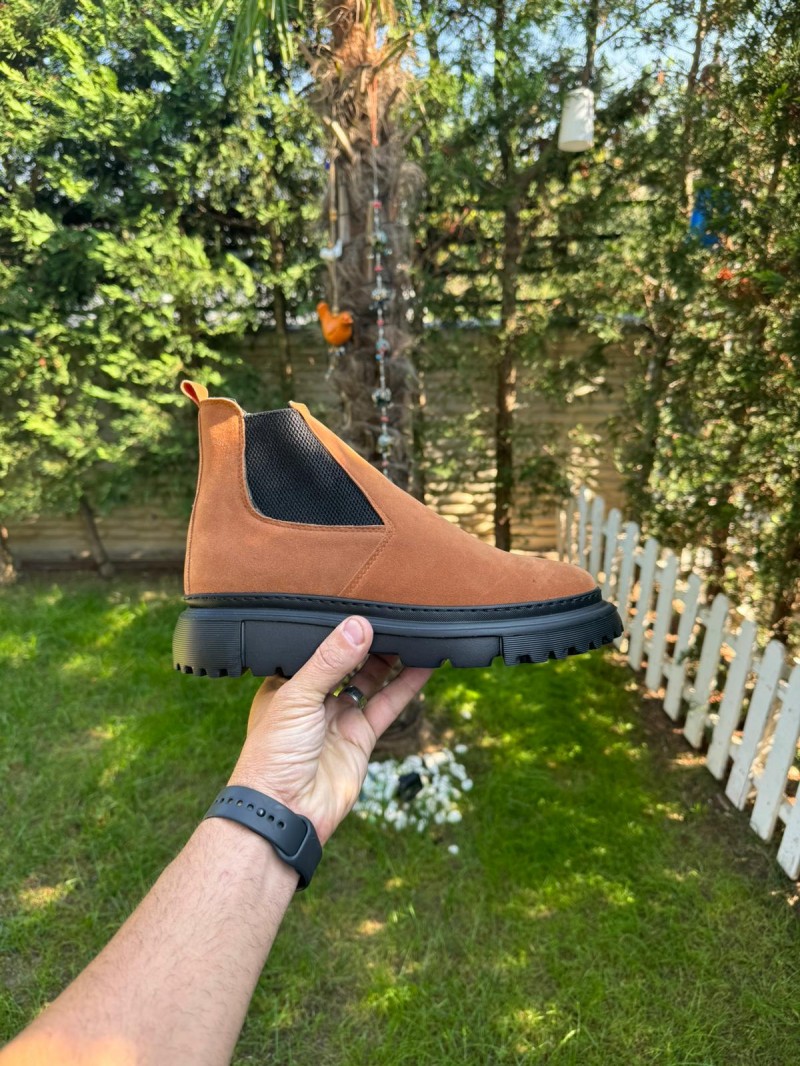 OLD-114 Taba Süet Kışlık Bot