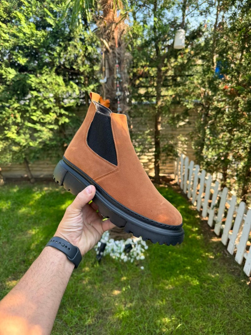 OLD-114 Taba Süet Kışlık Bot