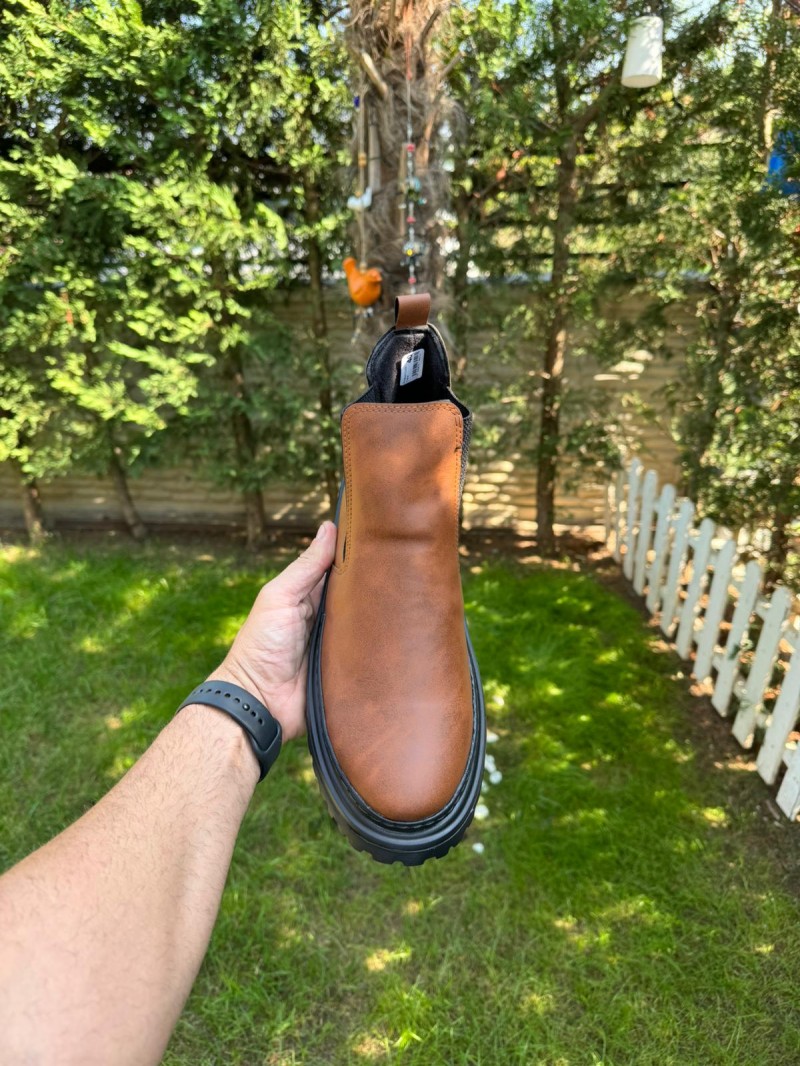 OLD-116 Taba Deri Kışlık Bot