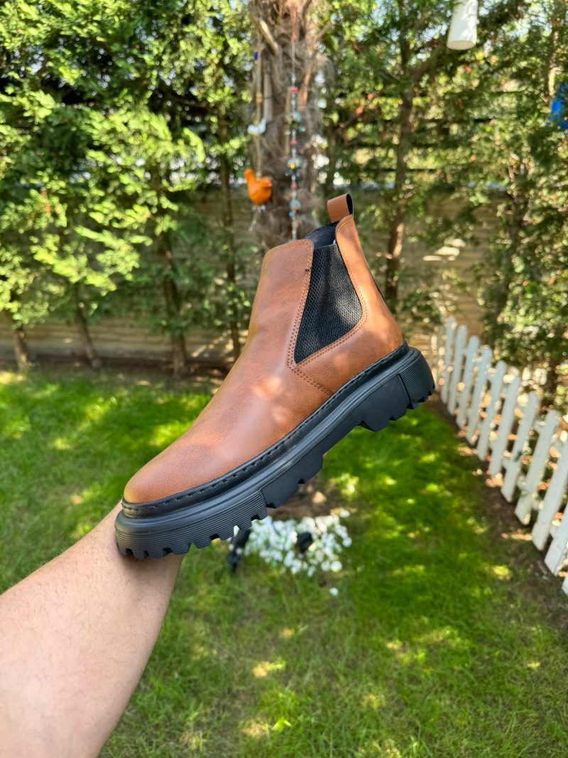 OLD-116 Taba Deri Kışlık Bot