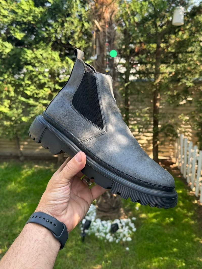 OLD-117 Füme Deri Kışlık Bot