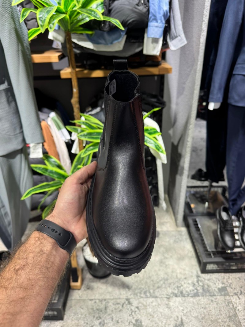 OLD-211 Siyah Düz Deri EvA Taban