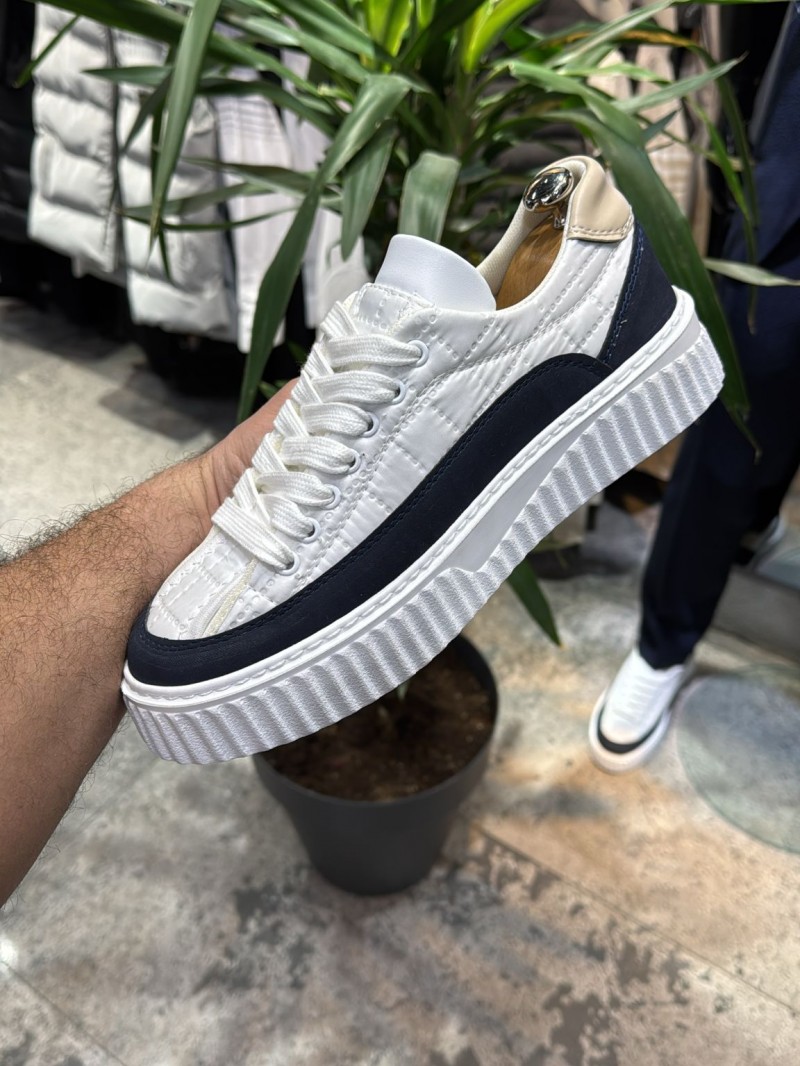 OLD-5002 Krem Beyaz Lacivert