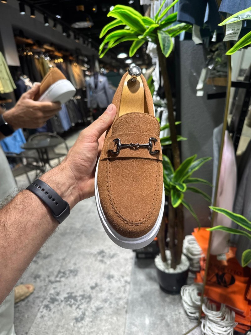 OLD-5406 Süet Kahverengi Demir Toka