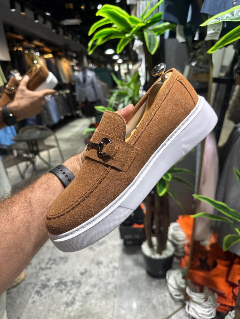 OLD-5406 Süet Kahverengi Demir Toka