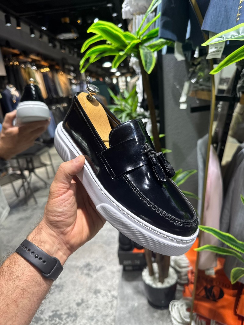 OLD-5108 Siyah Rugan Püsküllü