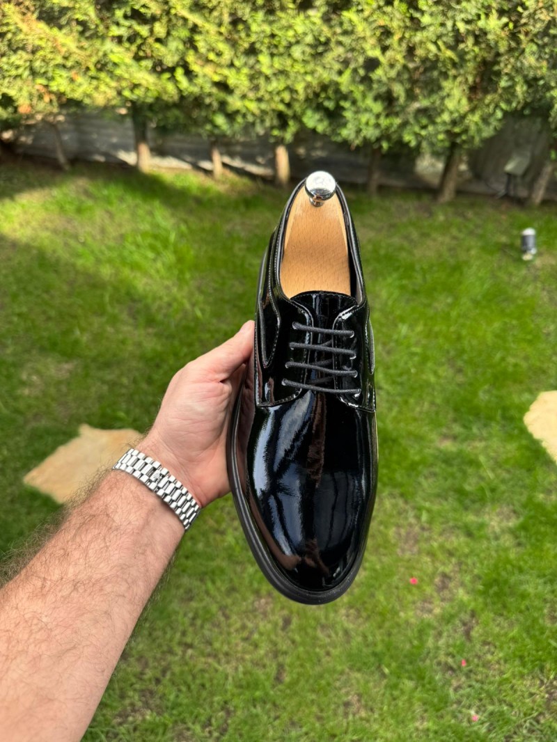 OLD-7001 Siyah Rugan Deri