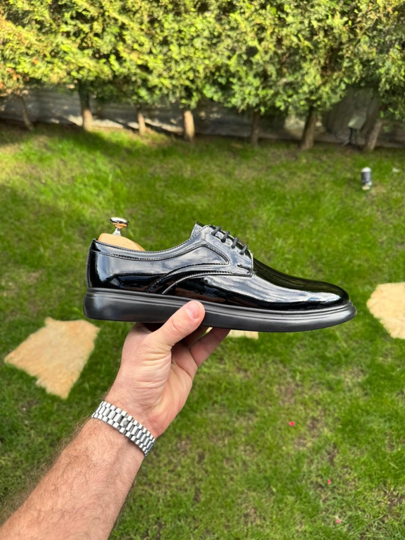 OLD-7001 Siyah Rugan Deri