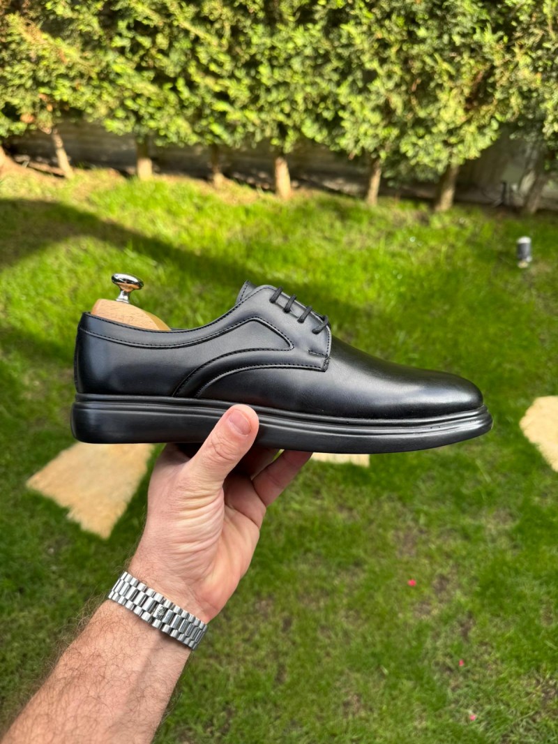 OLD-7002 Siyah Mat Deri