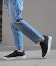 Knack Sneakers Ayakkabı 010 Siyah (Beyaz Taban)