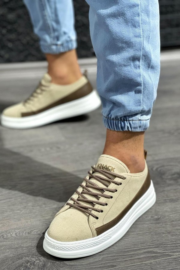 Knack Sneakers Ayakkabı 010 Vizon Süet