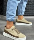 Knack Sneakers Ayakkabı 010 Vizon Süet